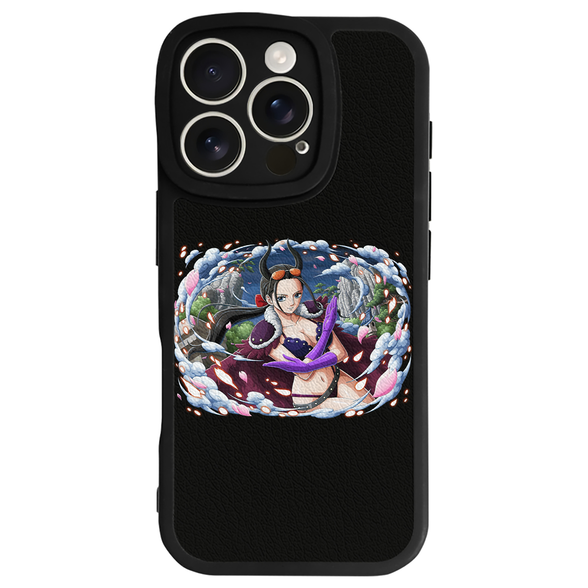 （画像用） ワンピース ニコ・ロビン ONE PIECE Nico Robin 【iPhone 16シリーズ対応】シリコンスマホケース（レザー調） 材質：シリコン
